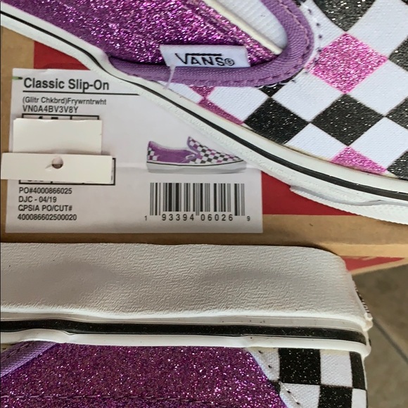 VANS CLASSIC SLIP ON GLITTER CHECKERBOARD WMNS - Picture 12 of 16